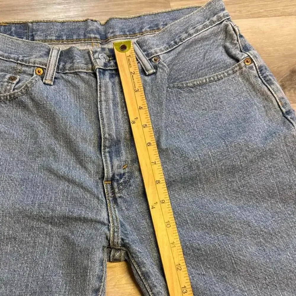 Levi's 505 Cut-Off Denim Shorts Jorts Light Wash Size 34